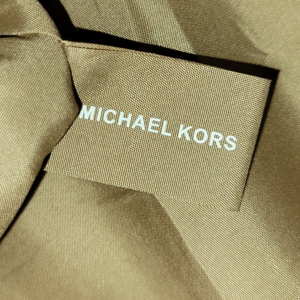 Michael Kors Gold‎ Metallic Woven Cotton Tote Bag - Picture 9 of 9
